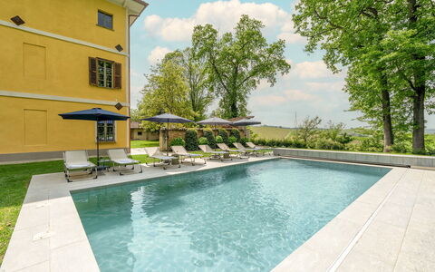 Tenuta Schiavon Barrero 12: Piscina, Riflessione, Estate, Reflecting Pool, Villa, Landscaping, Ricorrere, Terme, Hotel, Dimora