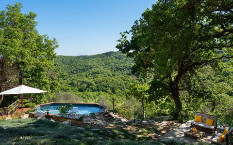 Cottage Dolcevista 4+2: Albero, Piscina, Foresta, Tempo Libero, Giardino, Shade, Eco Hotel, Giungla, Vacanza
