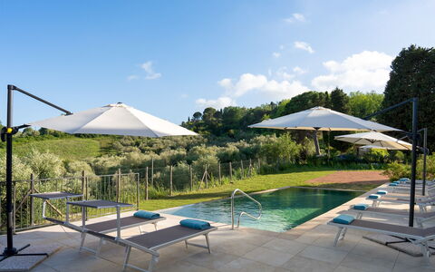 Il Poggione 10: Piscina, Mobili Da Esterno, Lettino, Mobilia, Ombrello, Sedia, Ricorrere, Shade, Eco Hotel, Landscaping