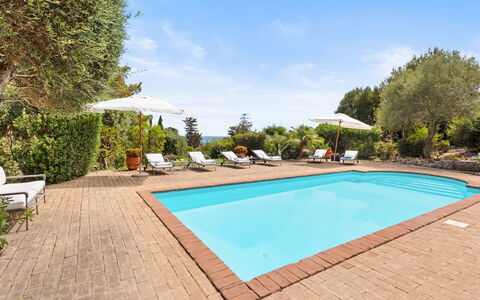 Villa Althaea 6: Blu, Piscina, Mobili Da Esterno, Ricorrere, Eco Hotel, Shade, Lettino, Landscaping, Sedia, Villa