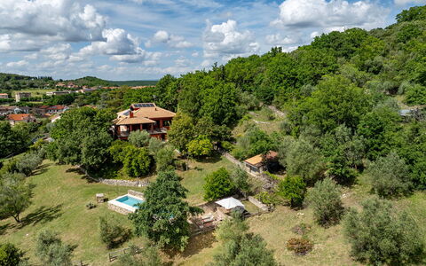 Villa Il Ritiro 8: Albero, Vegetazione, Paesaggio, Area Rurale, Zona Residenziale, Comunita 'Impianto, Insediamento Umano, Estate, Visione Globale, Shrubland