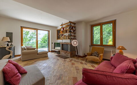Villa Il Ritiro 8: Mobilia, Interior Design, Pavimentazione, Legna, Camera, Pavimento, Soffitto, Soggiorno, Divano, Latifoglie