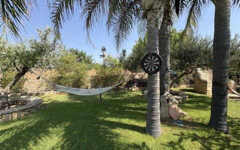 Villa Patrizia: Giardino, Prato, Landscaping, Shade, Backyard, Cortile, Hacienda