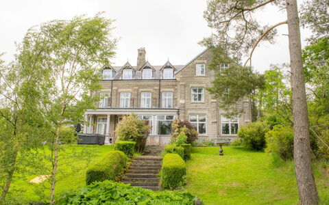 Evergreen Manor: Arbusto, Casa, Zona Residenziale, Casa, Estate, Dimora, Giardino, Groundcover, Finestra A Ghigliottina, Prato