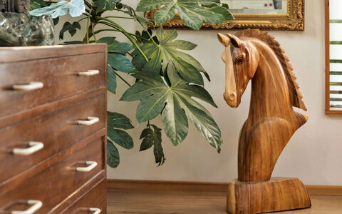 Vine Barn Studio: Legna, Scultura, Cavallo, Acetosa, Color Legno, Statua, Latifoglie