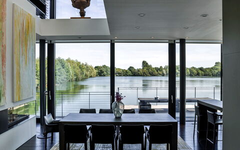 The Glass House at the Lakes by Yoo: Interior Design, Mobilia, Sedia, Cucina & Sala Da Pranzo Tavolo, Eco Hotel, Bicchiere, Ristorante, Shade, Sala Da Pranzo, Design