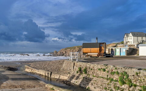 Bude, Upper Deck: Costa, Costiera E Morfologie Oceanic, Nube, Riva, Spiaggia, Mare, Oceano, Sabbia, Wind Wave, Baia