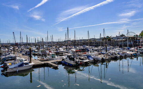 Harbour View: Barca, Blu, Acqua, Marina, Moto D'Acqua, Barche E Nautica - Macchine E Materiali, Waterway, Porta, Albero, Porto