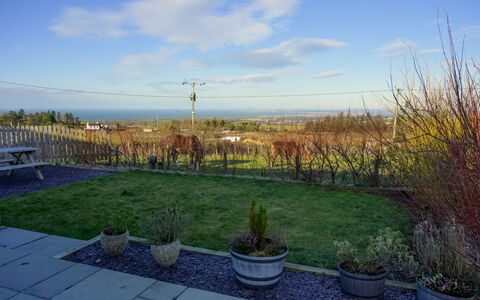 Hedd Wen Cottage: Cielo, Natura, Paesaggio, Nube, Arbusto, Lotto, Mattina, Giardino, Luce Del Sole