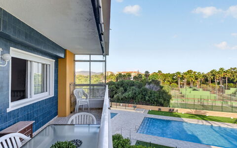 Goya - Mar de Cristal: Materiale Composito, Piscina, Appartamento, Shade, Estate, Condominio, Balcone, Eco Hotel, Ricorrere