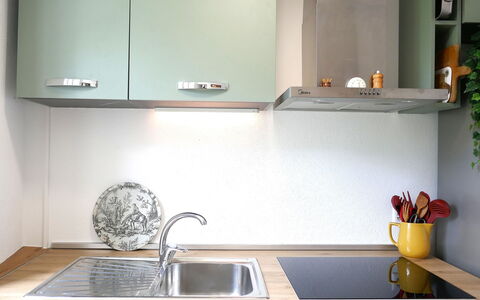Ludiano 25: Cucina, Controsoffitto, Elettrodomestico Da Cucina, Interior Design, Lavandino Della Cucina, Cabinetry, Idraulico Fixture, Elettrodomestico, Rubinetto, Mobilia