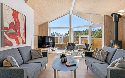 Isbiorn - 800M from the Sea: Legna, Casa, Soggiorno, Soffitto, Villetta, Latifoglie, Divano, Log Cabin