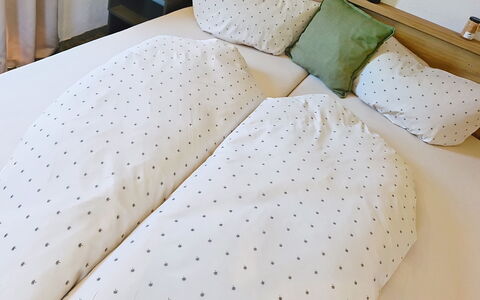 Alpenchalet Gundolf: Camera Da Letto, Letto, Bedding, Lenzuolo, Biancheria, Mobilia, Tessile, Lancia Cuscino, Cuscino, Cuscino