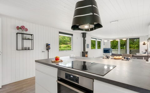 Hubert - 450M to the Fjord: Cucina, Controsoffitto, Elettrodomestico Da Cucina, Interior Design, Legna, Soffitto, Pavimentazione, Lampada, Apparecchio Major, Mobilia