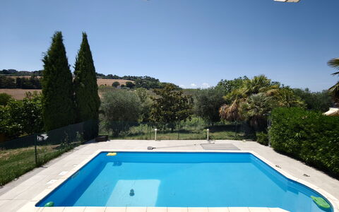 Tenuta Marino - Villa Privata Vista Vigneti con Pi: Piscina, Blu, Ricorrere, Materiale Composito, Shade, Mobili Da Esterno, Tempo Libero, Eco Hotel, Backyard, Giochi D'Acqua