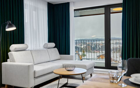 Lagom: Interior Design, Mobilia, Pavimentazione, Pavimento, Casa, Illuminazione, Appartamento, Soggiorno, Camera, Tenda
