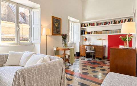 Appartamento Chiavari, Roma: Mobilia, Interior Design, Pavimentazione, Parete, Pavimento, Legna, Divano, Soggiorno, Soffitto, Camera
