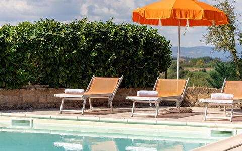Ortale a Pitigliano with Pool: Mobili Da Esterno, Mobilia, Ombrello, Piscina, Lettino, Sedia, Shade, Ricorrere, Tavolo Esterno, Eco Hotel
