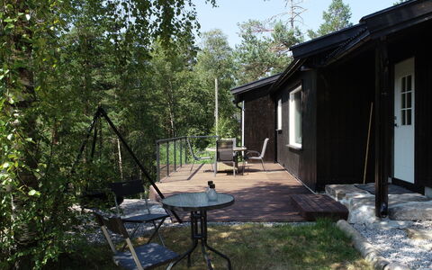 Porsmyr: Legna, Villetta, Casa, Backyard, Shade, Giardino, Cortile, Sedia, Portico, Edifici Giardino