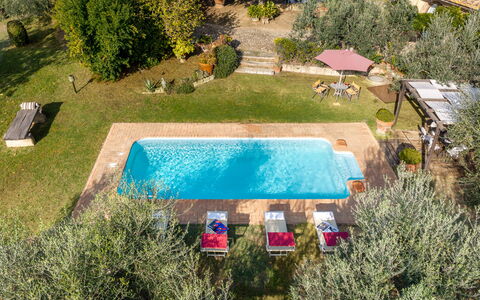 Podere Selva, Pool, Chianti: Piscina, Ricorrere, Hacienda, Terme, Mobili Da Esterno, Estate, Eco Hotel, Giardino, Villa, Backyard