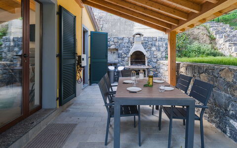 Green Haven: Brick, Estate, Giardino, Sobborgo, Driveway, Landscaping, Cortile, Hacienda, Agriturismo, Backyard