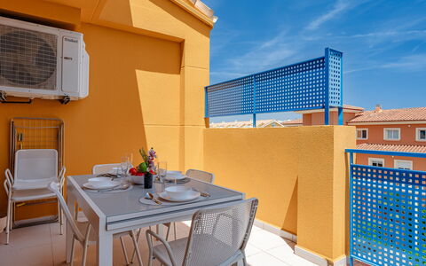Puerta del Tenis: Appartamento, Sedia, Color Legno, Piscina, Hotel, Balcone, Ricorrere