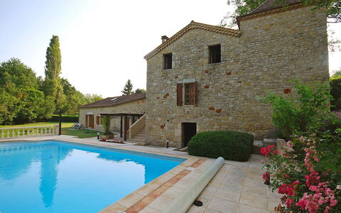 Ensemble de 3 Maisons Lavit: Proprietà, Piscina, Costruzione, Casa, Immobiliare, Villa, Estate, Vacanza, Casa, Albero