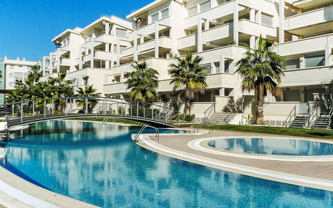 Dénia 170: Appartamento, Ricorrere, Zona Residenziale, Piscina, Condominio, Balcone, Hotel, Shade, Hacienda