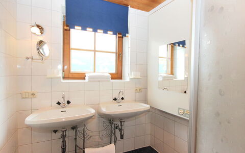 Auhäusl: Bagno, Camera, Proprietà, Interior Design, Soffitto, Costruzione, Architettura, Parete, Mobilia, Idraulico Fixture
