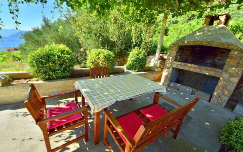 Katica: Proprietà, Mobilia, Backyard, Tavolo, Camera, Tavolo Esterno, Cortile, Casa, Terrazza, Landscaping