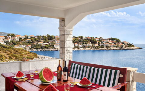 Korčula Zavalatica 100: Proprietà, Ricorrere, Vacanza, Costruzione, Portico, Ristorante, Camera, Balcone, Mare, Immobiliare