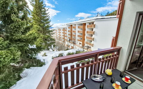 Crans-Montana 130: Appartamento, Inverno, Congelamento, Condominio, Balcone, Neve, Hotel