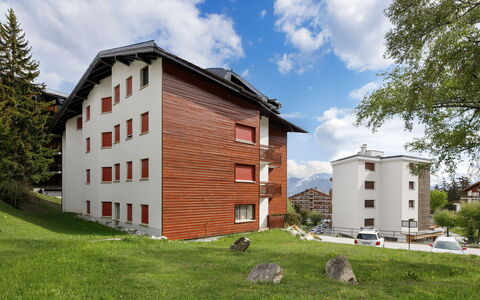 Crans-Montana 130: Costruzione, Casa, Zona Residenziale, Casa, Villetta, Appartamento, Pendenza, Larice, Inverno, Neve