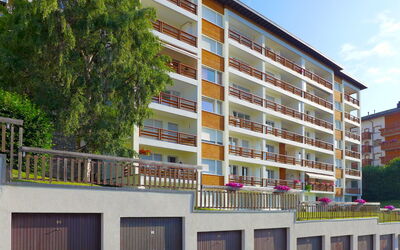 Crans-Montana 780: Costruzione, Giorno, Proprietà, Finestra, Cielo, Nube, Albero, Urban Design, Condominio, Quartiere