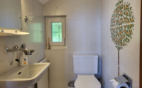 Stellina del Sole: Bagno, Toilet Seat, Gabinetto, Lavandino Del Bagno, Idraulico Fixture, Parete, Lavello, Interior Design, Pavimentazione, Rubinetto