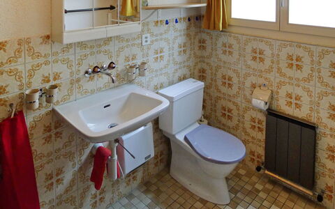 Untertal: Bagno, Proprietà, Camera, Piastrella, Pavimento, Lavello, Parete, Interior Design, Idraulico Fixture, Gabinetto