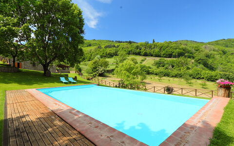 Greve in Chianti 840: Acqua, Pianta, Cielo, Proprietà, Piscina, Verde, Nube, Natura, Azzurro, Albero
