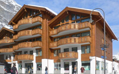 Zermatt 230: Costruzione, Architettura, Proprietà, Uso Misto, Casa, Cittadina, Appartamento, Immobiliare, Facciata, Condominio