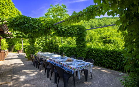 Casale Aiola: Shade, Tavolo Esterno, Sedia, Piantagione, Mobili Da Esterno, Eco Hotel, Agricoltura, Pergola