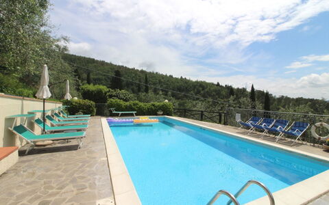 Agriturismo Arcobaleno: Acqua, Cielo, Nube, Pianta, Piscina, Albero, Azzurro, Sedia, Mobili Da Esterno, Costruzione