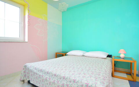 Raslina 100: Camera Da Letto, Letto, Camera, Lenzuolo, Mobilia, Parete, Proprietà, Blu, Soffitto, Telaio Del Letto