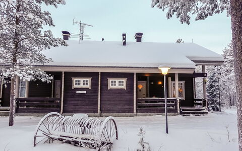 Sallanrinne B: Legna, Inverno, Neve, Casa, Villetta, Congelamento, Raccordo, Log Cabin, Ghiaccio