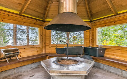 Aurinkoniemi: Legna, Neve, Inverno, Villetta, Congelamento, Casa, Log Cabin, Larice, Raccordo