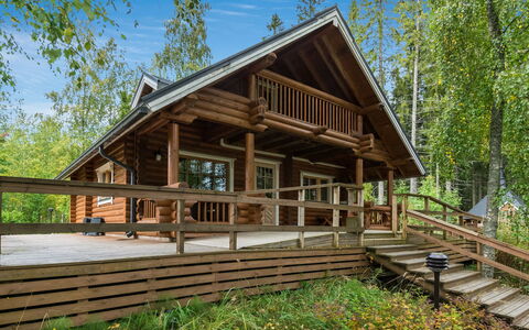 Koivuranta: Legna, Villetta, Portico, Raccordo, Casa, Casa, Log Cabin, Tetto, Latifoglie, Plank