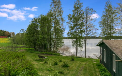 Rantapelto: Legna, Villetta, Log Cabin, Foresta, Capannone, Edifici Giardino, Larice, Woodland, Color Legno