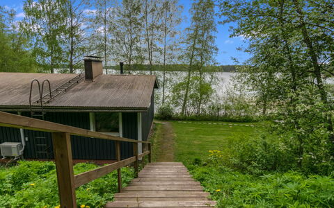 Rantapelto: Legna, Villetta, Log Cabin, Foresta, Capannone, Edifici Giardino, Larice, Woodland, Color Legno