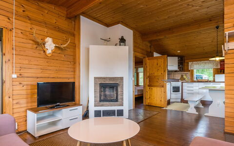 Auvola: Legna, Neve, Inverno, Villetta, Congelamento, Casa, Log Cabin, Larice, Raccordo