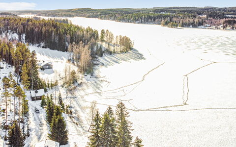 Eteläranta: Legna, Neve, Inverno, Villetta, Congelamento, Casa, Log Cabin, Larice, Raccordo