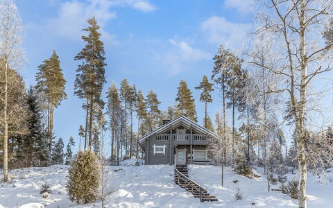 Eteläranta: Legna, Neve, Inverno, Villetta, Congelamento, Casa, Log Cabin, Larice, Raccordo