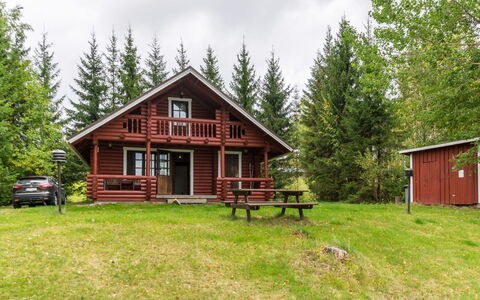 Haaparanta: Legna, Villetta, Log Cabin, Foresta, Capannone, Edifici Giardino, Larice, Woodland, Color Legno